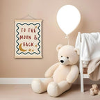 DNEULYR Moon and Stars Nursery Wall Art Poster, Kids Playroom Wall Decor - Image 2