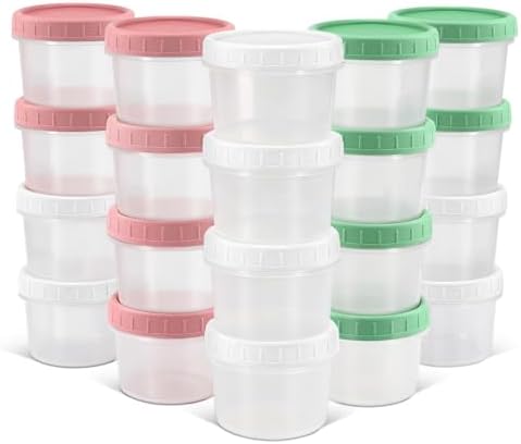 DEMORA 6 oz Small Plastic Containers by DEMORA