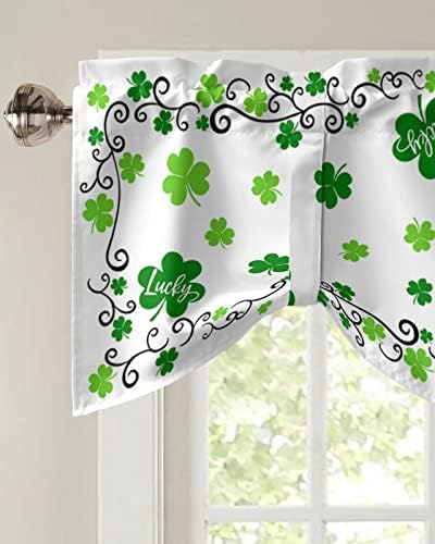 St. Patrick's Day Blackout Tie Up Valance Curtains - Image 3