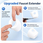 Gjinxi 2PCS Bathtub Extender Silicone Faucet Extender - Image 6