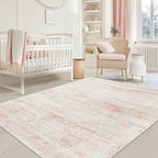 Pink Washable Rugs 5x7 Area Rugs by Srugn