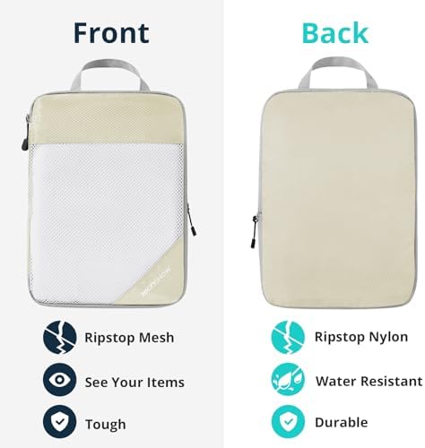 NICOSHOW Compression Packing Cubes 6 Set, Compressible Space-Saving Packing - Image 5