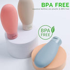 Travel Bottles for Toiletries 6 Pack, Leakproof 2 oz Tsa Approved Travel Size - Image 2