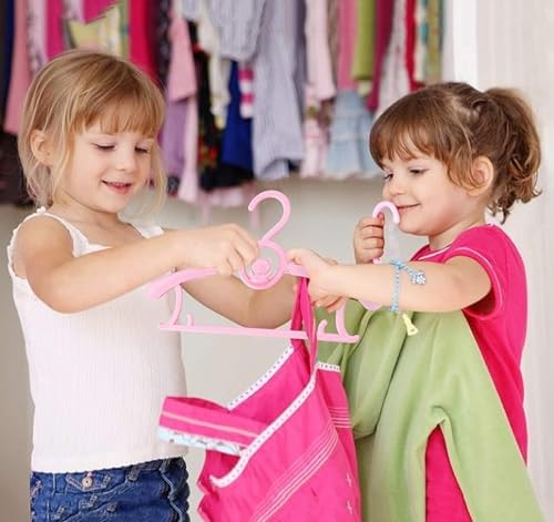 Kid Clothes Hangers 50 Pack, Plastic Baby Hangers Space Saving - Image 5