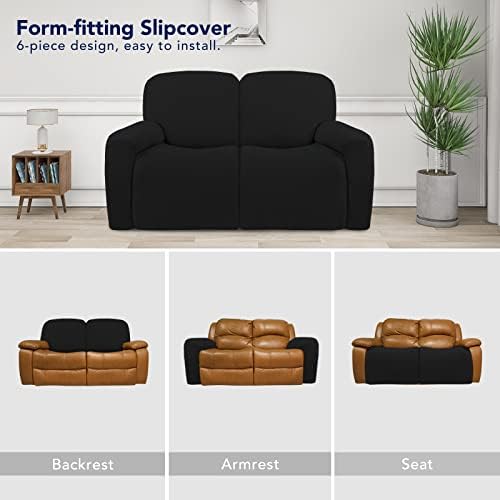 PureFit Super Stretch Loveseat Recliner Sofa Couch Cover - Image 4