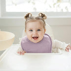 Konssy 8-Pack Muslin Baby Bibs, Adjustable Fit - Image 3