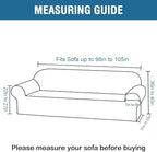 H.VERSAILTEX Stretch Velvet Sofa Covers Large Couch Covers Sofa Slipcovers - Image 2
