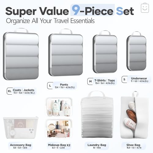 Veken 9/11 Set Compression Packing Cubes - Image 2