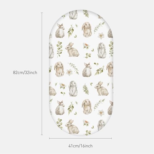 Baby Bassinet Sheets 4 Pack, Fits Rectangle Round Oval Hourglass Mattress - Image 2