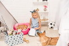 Rectangular Dog Basket, Dog Toy Bin, Dog Storage Basket Organizer.Waterproof PE - Image 4