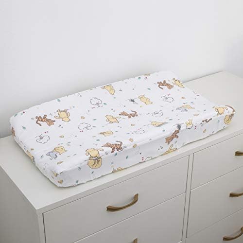 Disney Winnie The Pooh Classic Pooh 100% Cotton Quilted Changing Pad Cover - Image 2