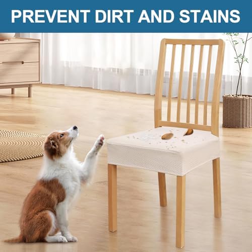 Smiry Waterproof Seat Covers for Dining Room Chairs - Image 6