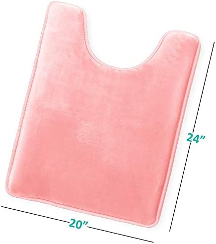 Clara Clark Bathroom Rugs, Velvet Memory Foam Bath Mat, Machine Washable Bath - Image 3