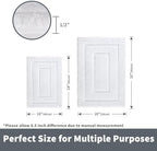 GRANNY SAYS White Bathroom Rugs Set 2 Piece, Non Slip Microfiber Bath Mats - Image 2