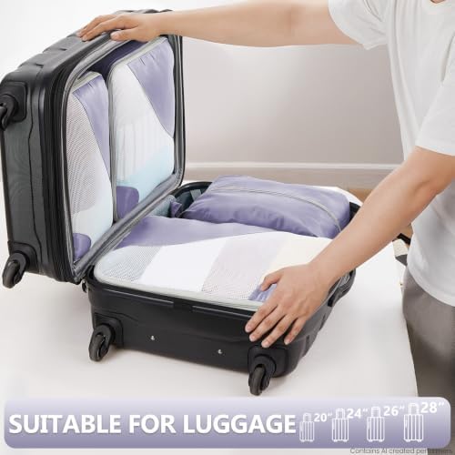 OlarHike Packing Cubes for Travel, Gifts for Women Mom, Anti-Tearing Suitcase - Image 6