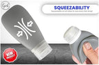 Travel Bottles for Toiletries, TSA Approved 3oz Leak Proof Silicone Refillable - Image 2