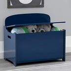 Delta Children MySize Deluxe Toy Box, Deep Blue - Image 2