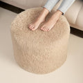 Hansleep Round Pouf Ottoman Foot Rest, 17 x 14 Inch by Hansleep