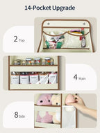 Yecaye 5 Tier Over the Door Organizer, Swing-proof Door Organizer Hanging - Image 3