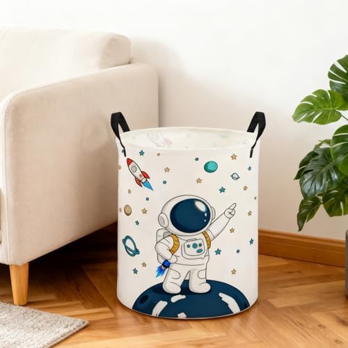 ESSME Kids Laundry Basket, Space Hamper Collapsible Canvas Waterproof Storage - Image 5