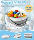 WADEO Double-Capacity Foldable Bath Toy Storage Baskets - Image 2