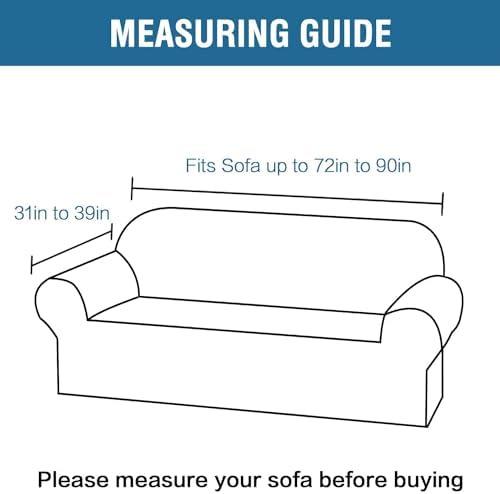 H.VERSAILTEX 1 Peice Stretch Velvet Sofa Covers - Image 2