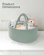 Maliton Diaper Caddy Organizer for Baby, Portable Diaper Storage Organizer for - Image 2