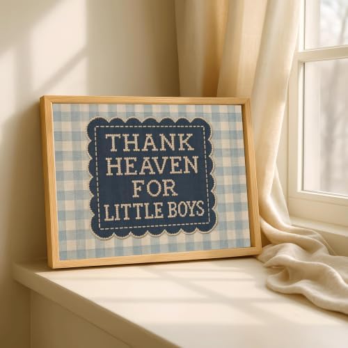 Vintage Nursery Wall Art Thank Heaven - Image 4