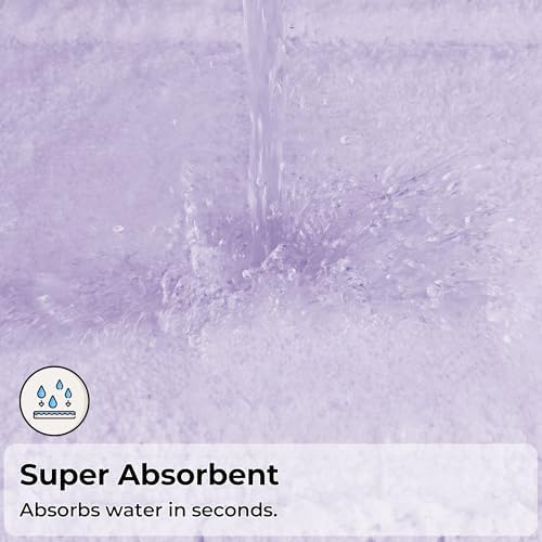 GRANNY SAYS Lilac Bathroom Rugs Set 3 Piece, Soft Microfiber Bath Mats - Image 6