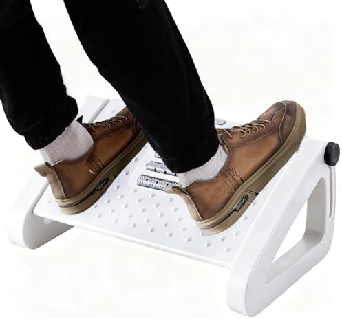 CasaZenith Foot Rest, Six Heights Adjustable Foot Rest Under Desk at Work by CasaZenith