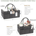 Parker Baby Co. Felt Diaper Caddy Organizer - Image 4