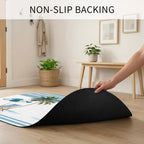 Diatomite Stone Bath Mat Summer Beach Umbrella Chair Oval Doormat Soft Non Slip - Image 6