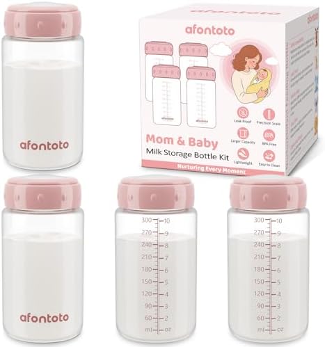 Natural Baby Bottles, BPA Free Breastmilk Storage Bottle by afontoto