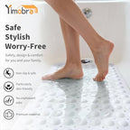 Yimobra White Non Slip Bath Mat - Image 5