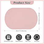 Silicone Placemat Set of 4, Heat Resistant Placemats - Image 2