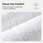 GRANNY SAYS White Bathroom Rug 16" x 24", Non-Slip Microfiber Bath Mat - Image 3