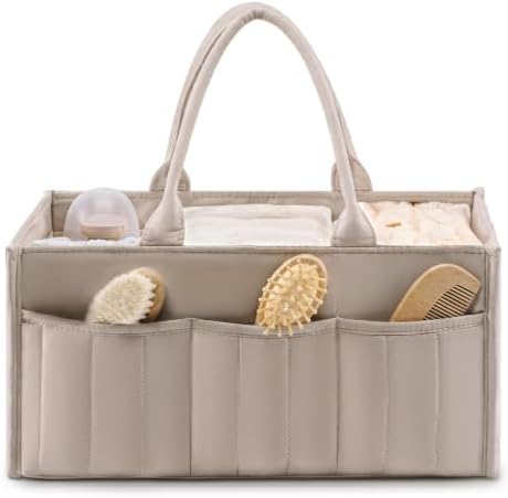 Quilted Diaper Caddy Organizer by Oaque