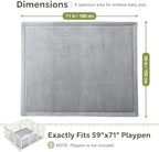Baby Play Mat for Floor, Velvet Play Mat - Image 6