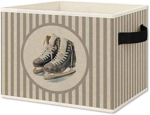 Vintage Hockey Storage Bins Box by Unknown
