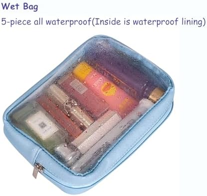 Remobia Hicol TSA Approved 5-Piece Diaper Bag Organizer Pouch Set Clear - Image 4
