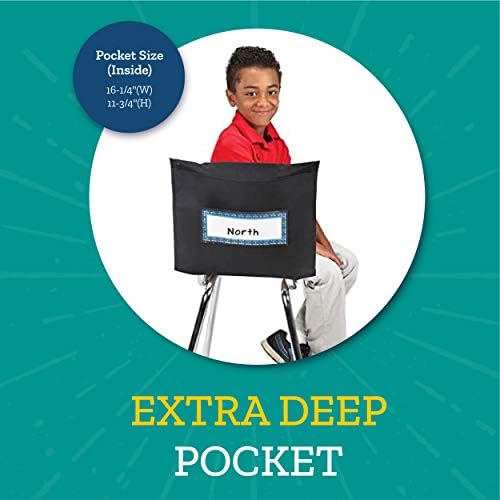 Really Good Stuff Store More Deep-Pocket Chair Pockets - Image 2