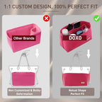 Doxo Purse Organizer Insert for Handbags & Base Shaper 2pc Set, Felt Neverfull - Image 5