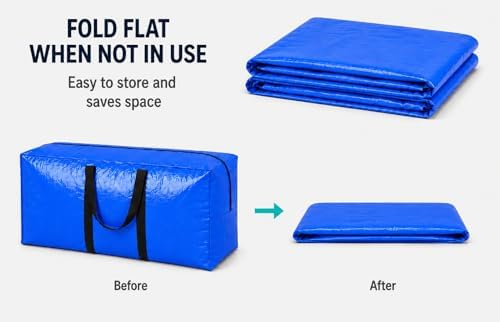 75 Gallon Extra Large Storage Bags, Jumbo Moving Storage Bags, Foldable Big - Image 4