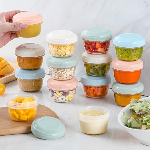8 Pack Reusable Plastic Containers - 4 oz Small Deli Containers - Image 7
