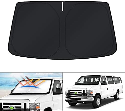 KUST Windshield Sun Shade for 1992-2025 2026 Ford Econoline E-Series Van & by KUST