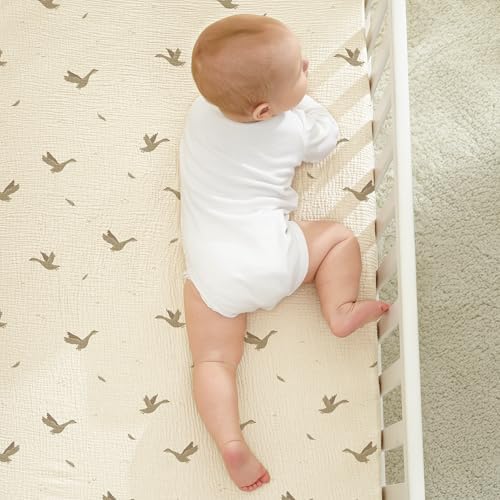 Bearmoss Muslin Crib Sheets - Image 4