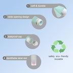 15 Pack Silicone Travel Bottles TSA Approved 3oz, Opal Shaped Leak Proof - Image 4