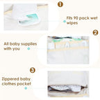 MODAKIDS Baby Bag Organizer, Waterproof Mini Diaper, Foldable Mom Travel Set - Image 2
