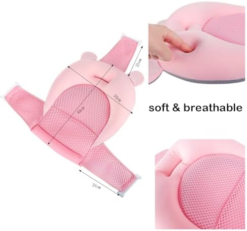 Baby Flotation Bath Cushion Infant Bath Seat Support Net Newborn Bathtub Mesh - Image 5
