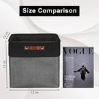 Bagnizer 13x13 Cube Storage Bins, Collapsible Fabric Storage Box, 4 Pack Closet - Image 2
